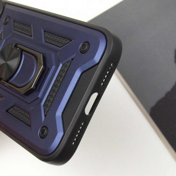 Ударостійкий чохол для Apple iPhone 12 Pro Max Синій Camshield Serge Ring - Зображення 5