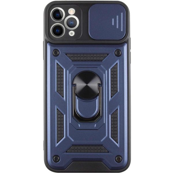 Ударостійкий чохол для Apple iPhone 12 Pro Max Синій Camshield Serge Ring - Зображення 7