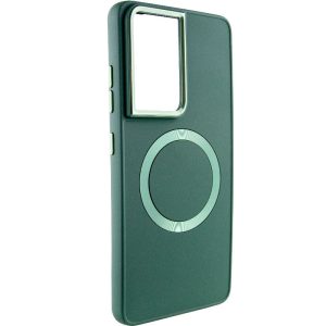 Чохол для Samsung Galaxy S22 Ultra Зелений Bonbon Metal Style with MagSafe