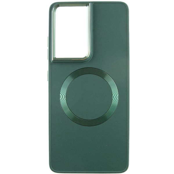 Чохол для Samsung Galaxy S22 Ultra Зелений Bonbon Metal Style with MagSafe - Зображення 2