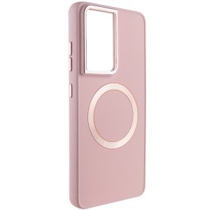 Чохол для Samsung Galaxy S22 Ultra Рожевий Bonbon Metal Style with MagSafe