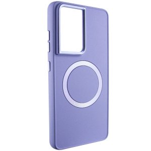 Чохол для Samsung Galaxy S22 Ultra Бузковий Bonbon Metal Style with MagSafe