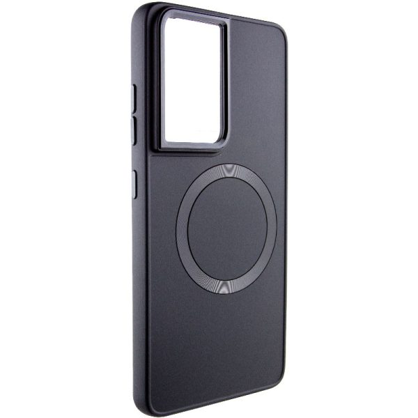 Чохол для Samsung Galaxy S22 Ultra Білий Bonbon Metal Style with MagSafe