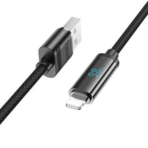 Дата кабель Hoco U127 Power USB to Lightning (1.2m) Чорний