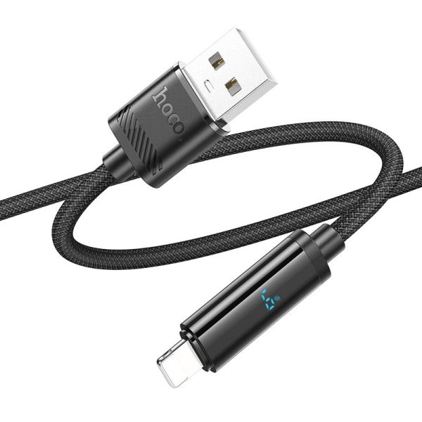 Дата кабель Hoco U127 Power USB to Lightning (1.2m) Чорний - Зображення 2