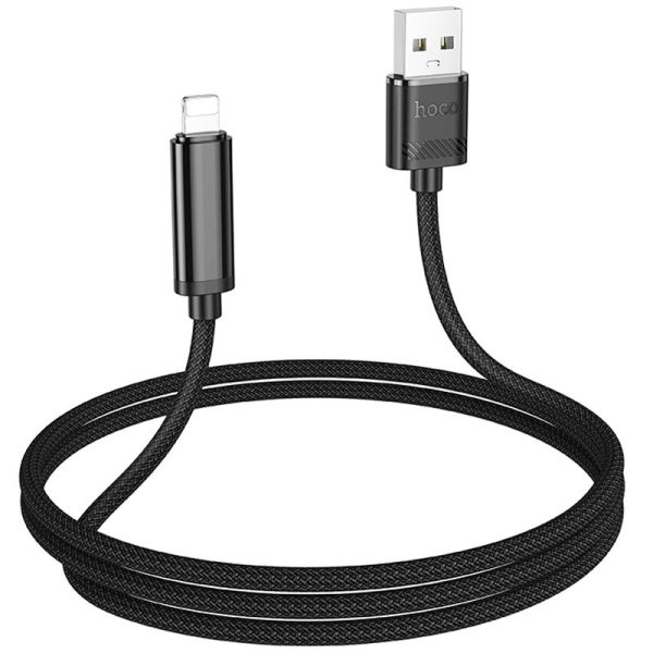 Дата кабель Hoco U127 Power USB to Lightning (1.2m) Чорний - Зображення 3