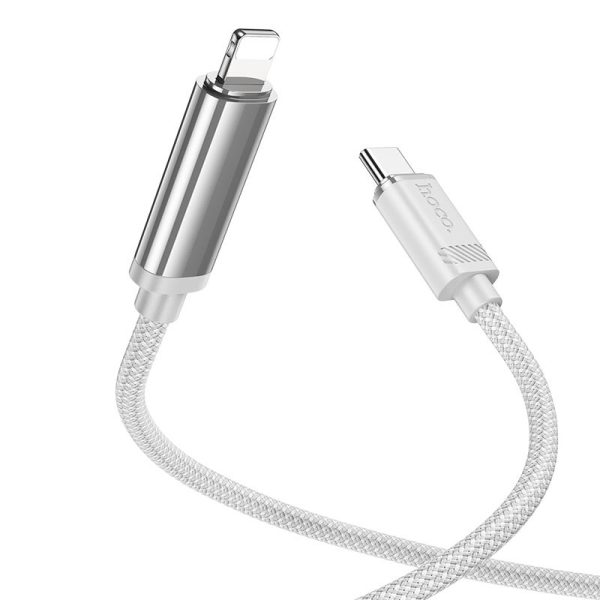 Дата кабель Hoco U127 Power Type-C to Lightning (1.2m) Срібний / Сірий - Зображення 2