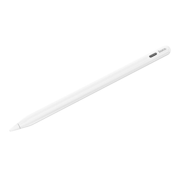Стилус Hoco GM112 Intelligent anti-lost active capacitive pen with digital display for iP Білий - Зображення 2