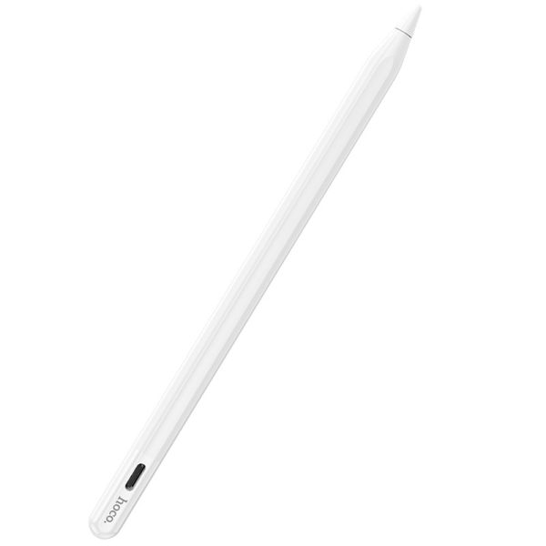 Стилус Hoco GM112 Intelligent anti-lost active capacitive pen with digital display for iP Білий - Зображення 3