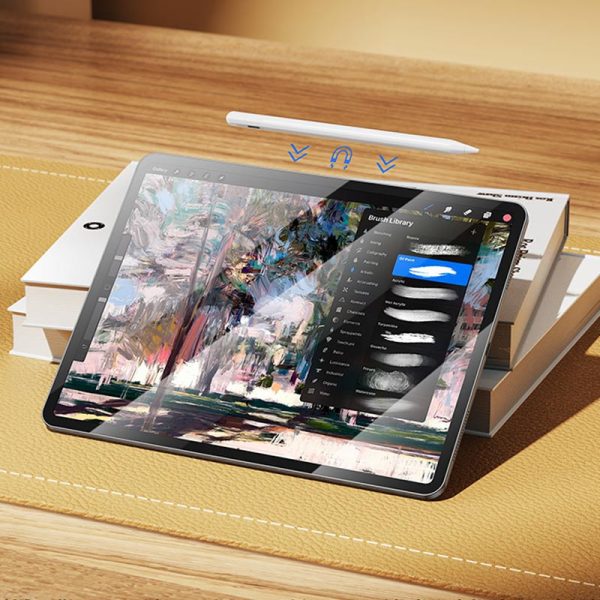 Стилус Hoco GM112 Intelligent anti-lost active capacitive pen with digital display for iP Білий - Зображення 8