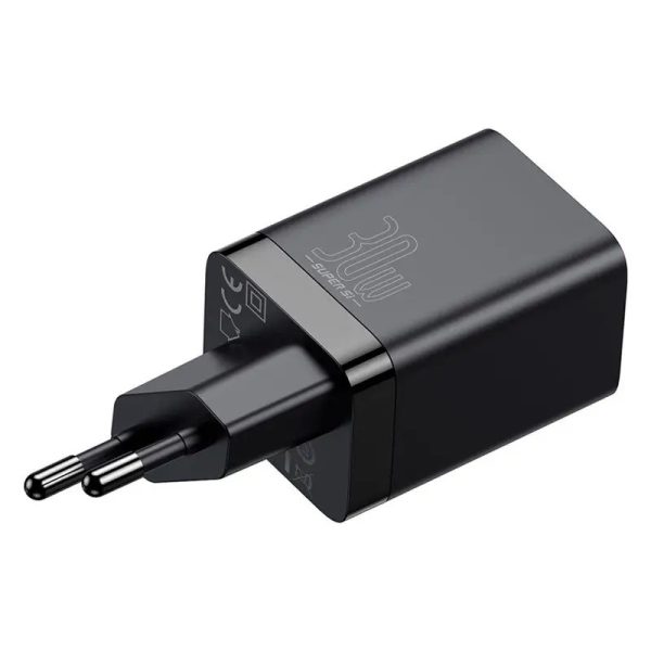 Зарядний пристрій Baseus Super Si Pro Quick Charger 30W (1USB-A/1C) (CCSUPP-E) Чорний - Зображення 4