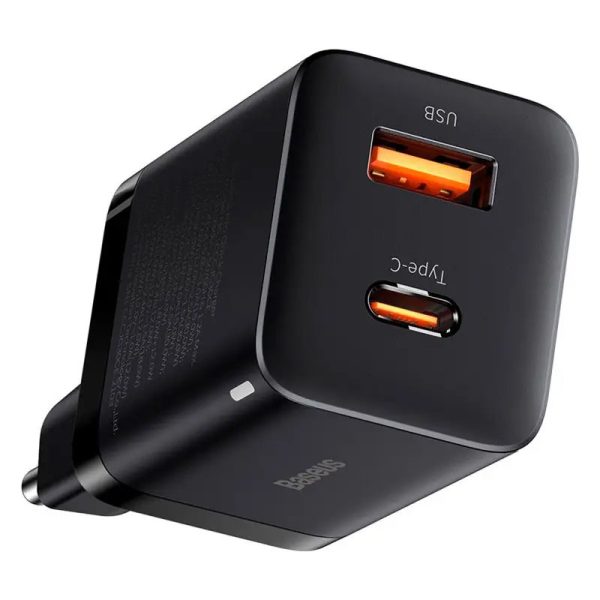 Зарядний пристрій Baseus Super Si Pro Quick Charger 30W (1USB-A/1C) (CCSUPP-E) Чорний - Зображення 5