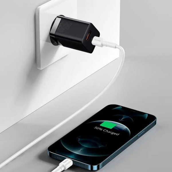 Зарядний пристрій Baseus Super Si Pro Quick Charger 30W (1USB-A/1C) (CCSUPP-E) Чорний - Зображення 7
