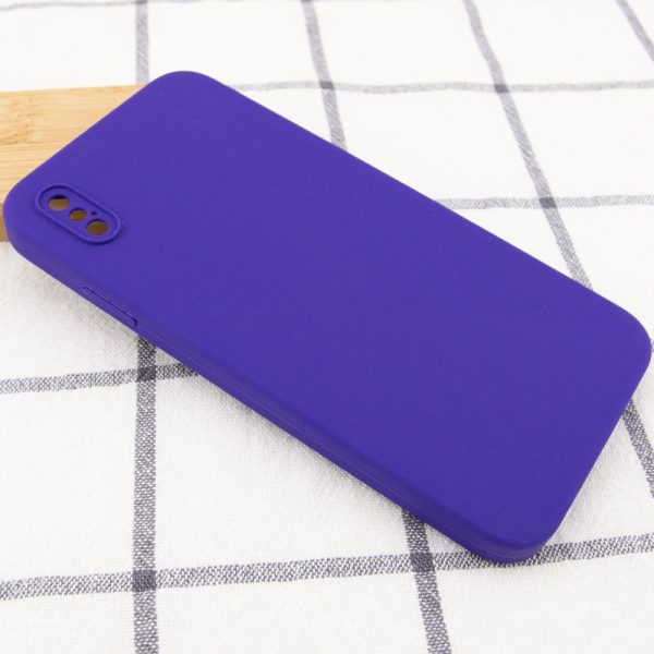 Silicone Case Square Full Camera Protective NOLOGO для Apple iPhone XS Max Фіолетовий - Зображення 2