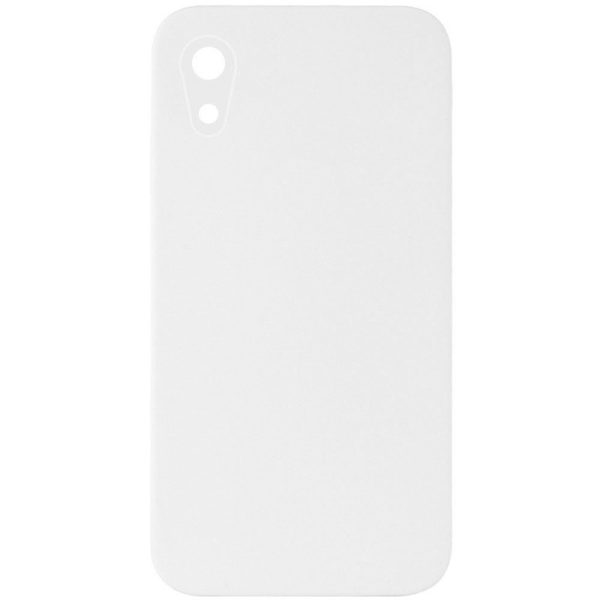Silicone Case Square Full Camera Protective NOLOGO для Apple iPhone XR Білий