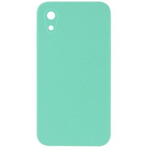 Silicone Case Square Full Camera Protective NOLOGO для Apple iPhone XR Бірюзовий