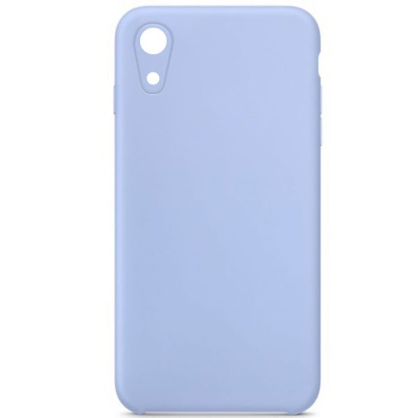 Silicone Case Square Full Camera Protective NOLOGO для Apple iPhone XR Блакитний