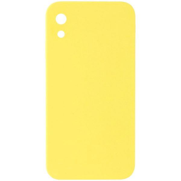 Silicone Case Square Full Camera Protective NOLOGO для Apple iPhone XR Жовтий