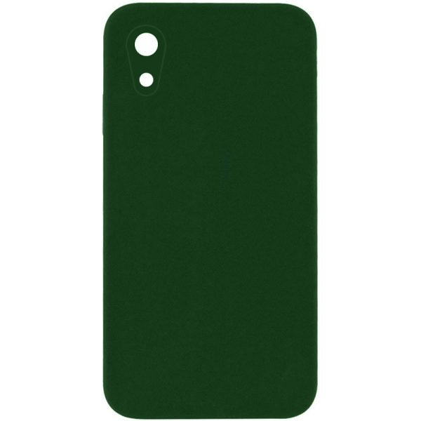 Silicone Case Square Full Camera Protective NOLOGO для Apple iPhone XR Зелений