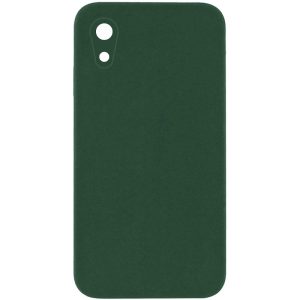 Silicone Case Square Full Camera Protective NOLOGO для Apple iPhone XR Зелений
