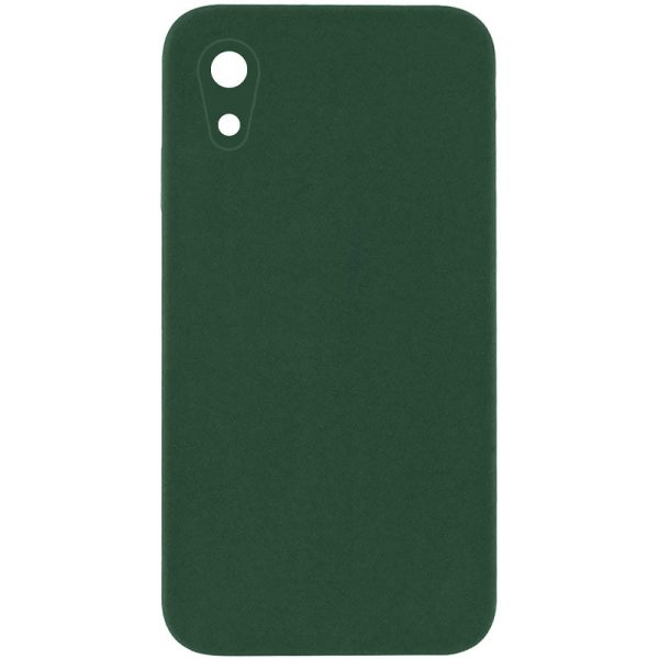 Silicone Case Square Full Camera Protective NOLOGO для Apple iPhone XR Зелений