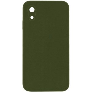 Silicone Case Square Full Camera Protective NOLOGO для Apple iPhone XR Зелений