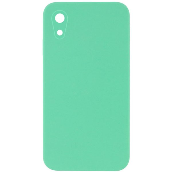 Silicone Case Square Full Camera Protective NOLOGO для Apple iPhone XR Зелений
