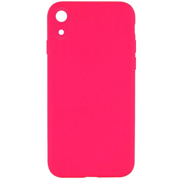 Silicone Case Square Full Camera Protective NOLOGO для Apple iPhone XR Рожевий