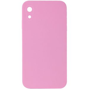 Silicone Case Square Full Camera Protective NOLOGO для Apple iPhone XR Рожевий