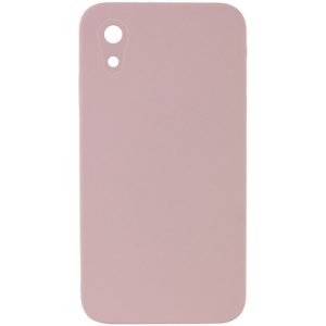 Silicone Case Square Full Camera Protective NOLOGO для Apple iPhone XR Рожевий