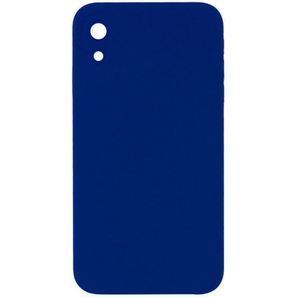 Silicone Case Square Full Camera Protective NOLOGO для Apple iPhone XR Синій