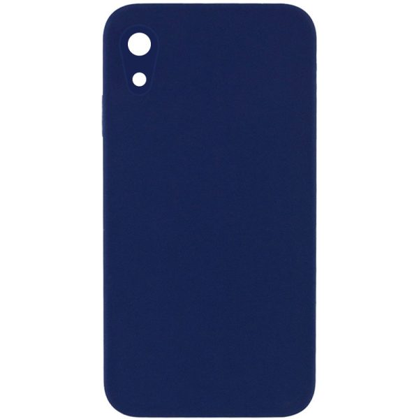 Silicone Case Square Full Camera Protective NOLOGO для Apple iPhone XR Темно-синій