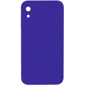 Silicone Case Square Full Camera Protective NOLOGO для Apple iPhone XR Фіолетовий