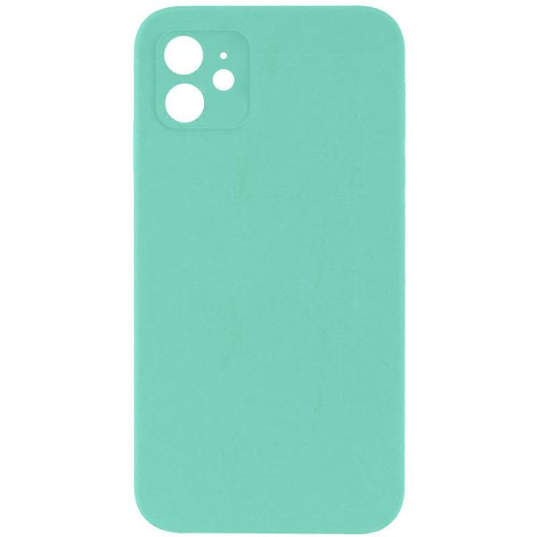 Silicone Case Square Full Camera Protective NOLOGO для Apple iPhone 11 Бірюзовий