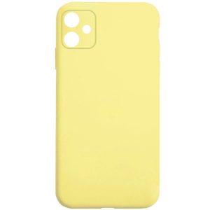 Silicone Case Square Full Camera Protective NOLOGO для Apple iPhone 11 Жовтий