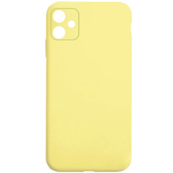Silicone Case Square Full Camera Protective NOLOGO для Apple iPhone 11 Жовтий