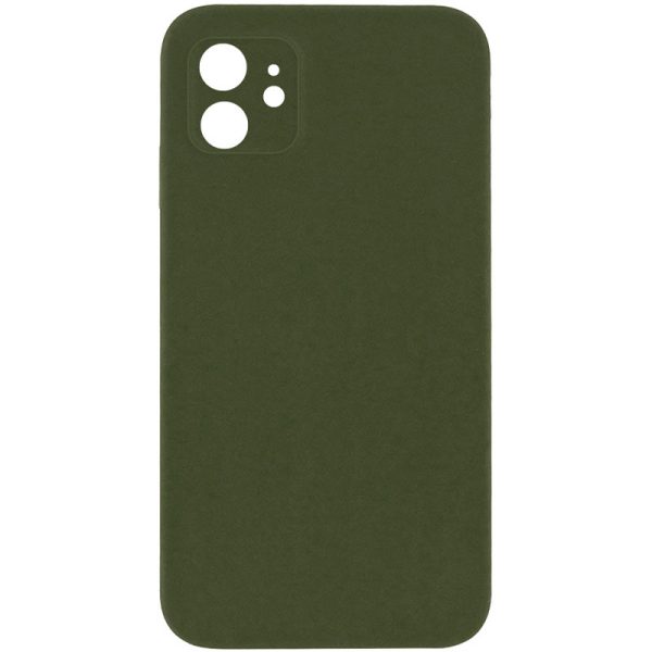 Silicone Case Square Full Camera Protective NOLOGO для Apple iPhone 11 Зелений