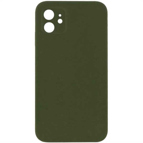 Silicone Case Square Full Camera Protective NOLOGO для Apple iPhone 11 Зелений
