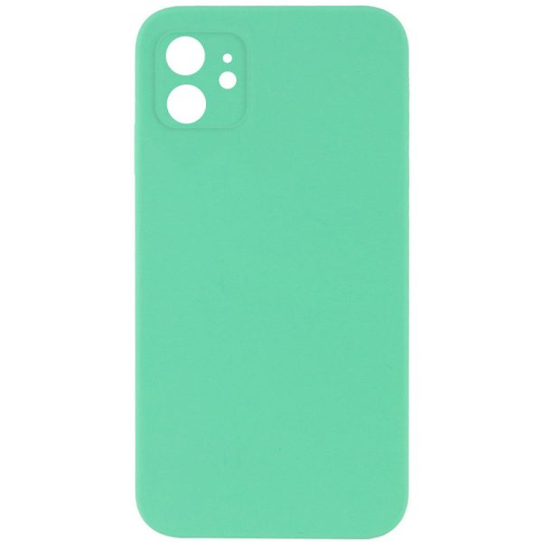 Silicone Case Square Full Camera Protective NOLOGO для Apple iPhone 11 Зелений