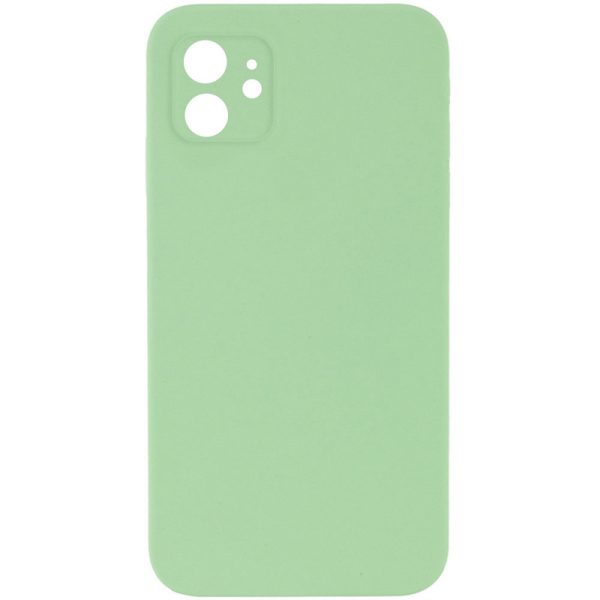 Silicone Case Square Full Camera Protective NOLOGO для Apple iPhone 11 М'ятний