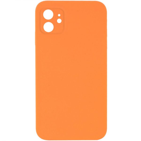 Silicone Case Square Full Camera Protective NOLOGO для Apple iPhone 11 Помаранчевий