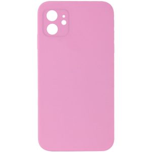 Silicone Case Square Full Camera Protective NOLOGO для Apple iPhone 11 Рожевий