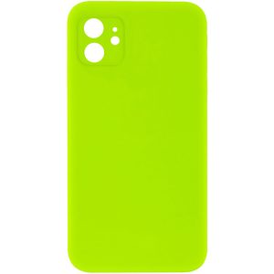 Silicone Case Square Full Camera Protective NOLOGO для Apple iPhone 11 Салатовий