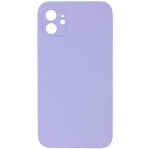 Silicone Case Square Full Camera Protective NOLOGO для Apple iPhone 11 Бузковий