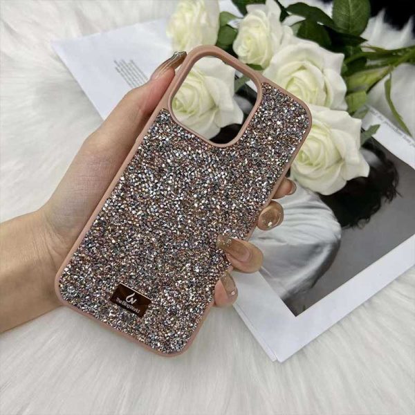 Чохол для iPhone 13 Pro Max Рожевий Bling World Rock Diamond - Зображення 2