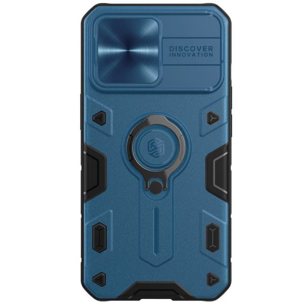 Чохол для iPhone 13 Pro Синій Nillkin CamShield Armor no logo (шторка на камеру) - Зображення 2