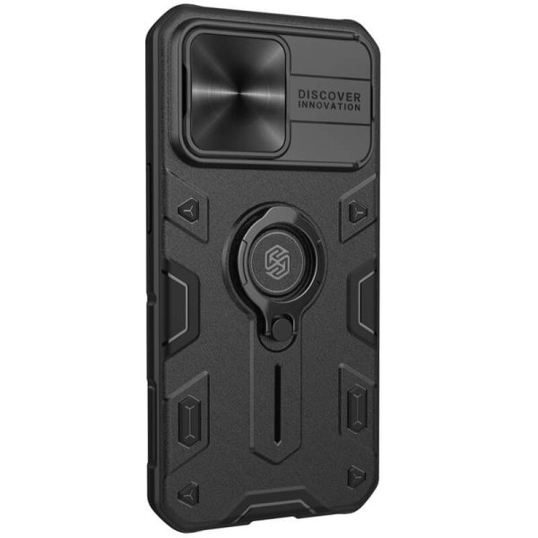 Чохол для iPhone 13 Pro Чорний Nillkin CamShield Armor no logo (шторка на камеру) - Зображення 4