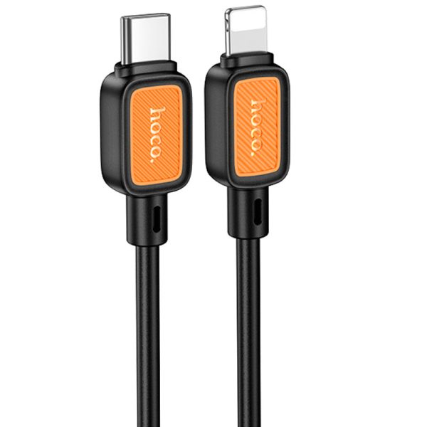 Дата кабель Hoco X108 Benefit 27W Type-C to Lightning (1m) Чорний