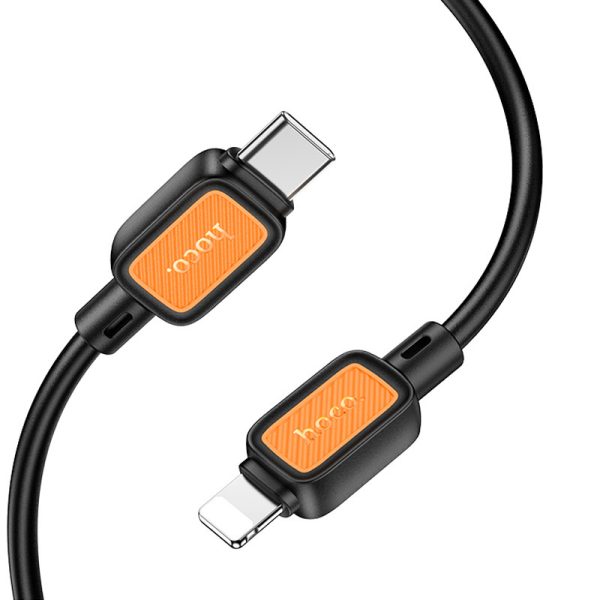 Дата кабель Hoco X108 Benefit 27W Type-C to Lightning (1m) Чорний - Зображення 2
