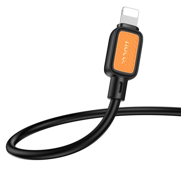 Дата кабель Hoco X108 Benefit 27W Type-C to Lightning (1m) Чорний - Зображення 3